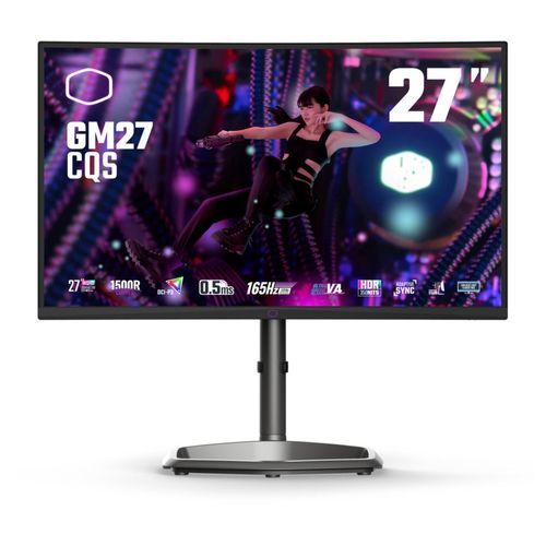 Monitor Gamer Curvo Cooler Master Negro GM27-CQS LCD