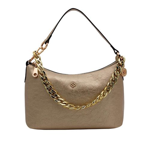 Bolso Shoulder Bag Para Dama Jaime Ibiza  Dorado JI 2485