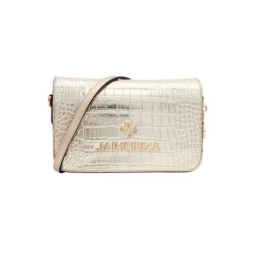 Bolso Crossbody Para Dama Jaime Ibiza  Croco Oro JI 2500