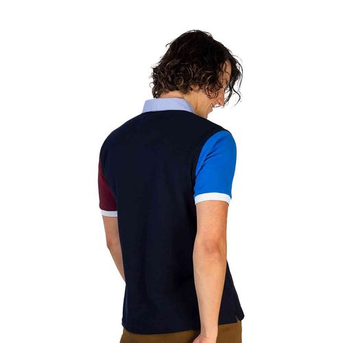 Playera Polo Para Caballero Tucane Marino MAGIC SLEEVES 4