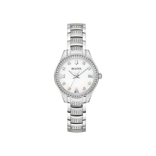 Reloj Juvenil Para Dama Bulova Plata 96L311