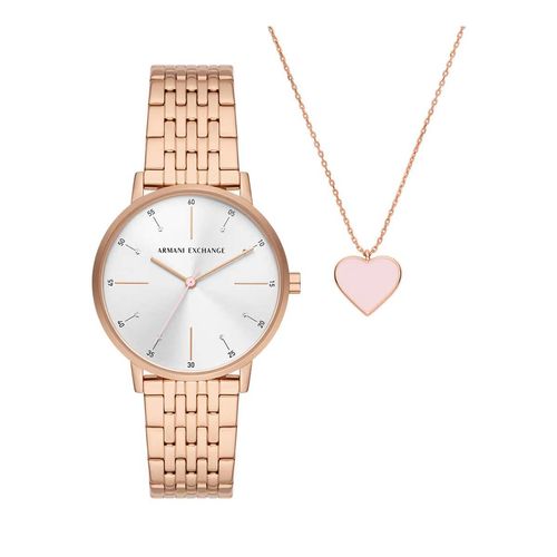 Reloj Juvenil Para Dama A/X Rosa AX7145SET