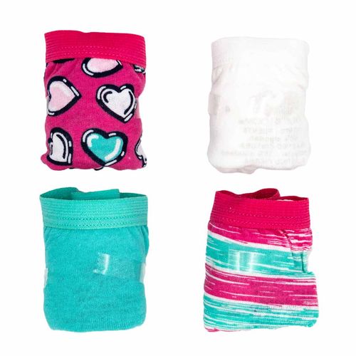 Set de pantaleta para niña Fruit Of The Loom multicolor 4glrbam
