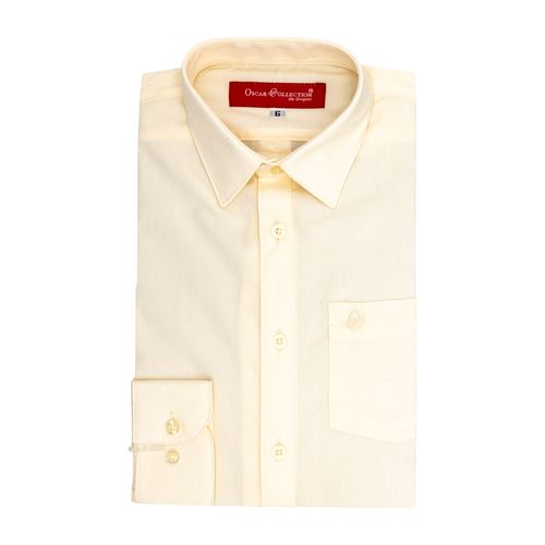 Camisa Oscar Collection beige para niño 010l0c