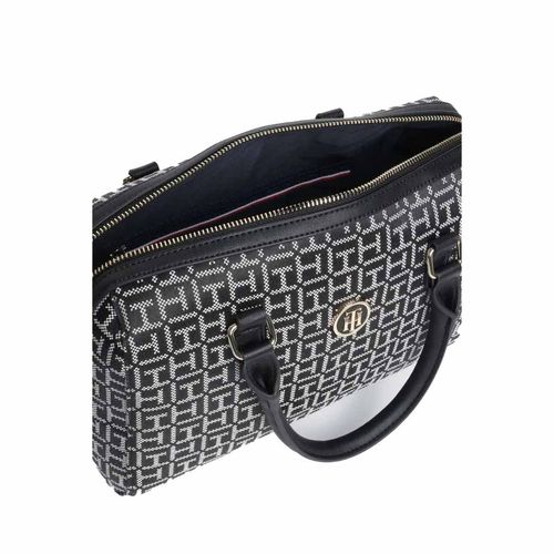 Bolso casual para dama Tommy Hilfiger negro aw0aw12456-0gl