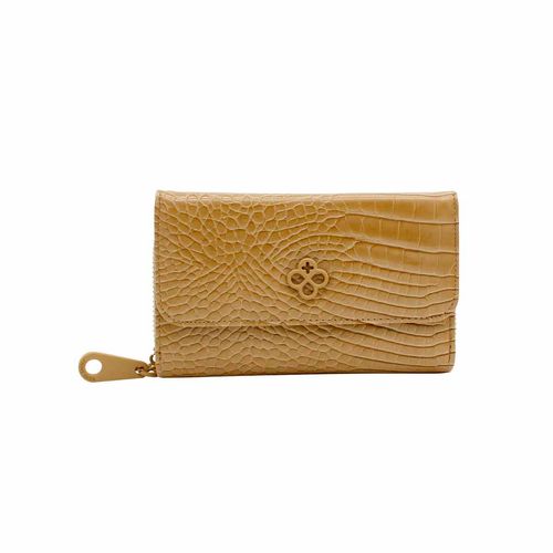 Cartera sobre chica para dama Jaime Ibiza croco miel ji 531