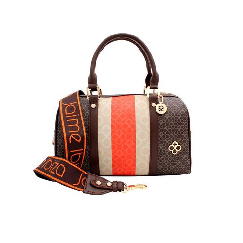 Bolso Tipo Bowler Para Dama Jaime Ibiza Café JI 2504