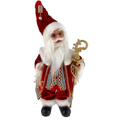 Santa Con Música Decorativo Santini Christmas Rojo 160-7001110