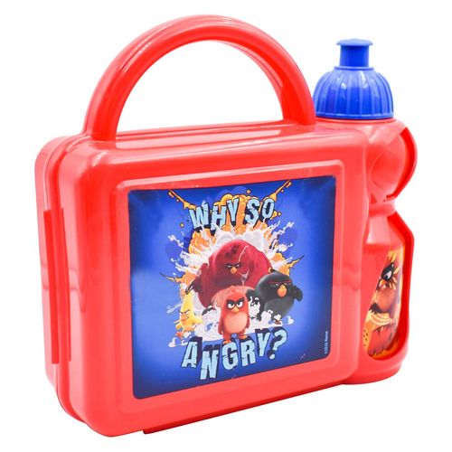 Lonchera Con Botella Angry Birds Regalos Siglo XXI Roja 1669-279