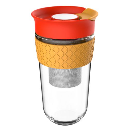 Vaso de vidrio con infusor 540 ml Regalos Siglo XXI transparente 1670-59