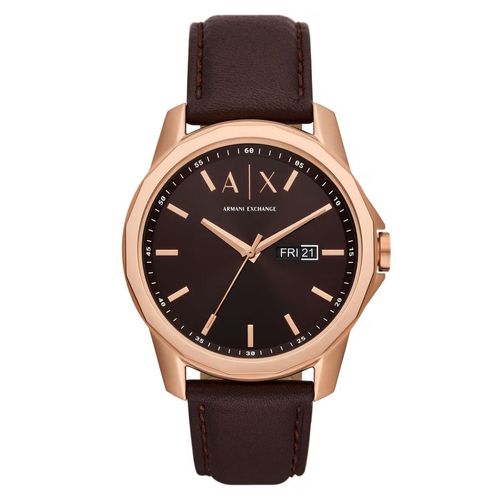 Reloj juvenil para caballero a/x café ax1740
