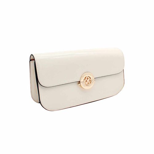 Bolso Crossbody Para Dama Jaime Ibiza Charol Blanco JI 2538