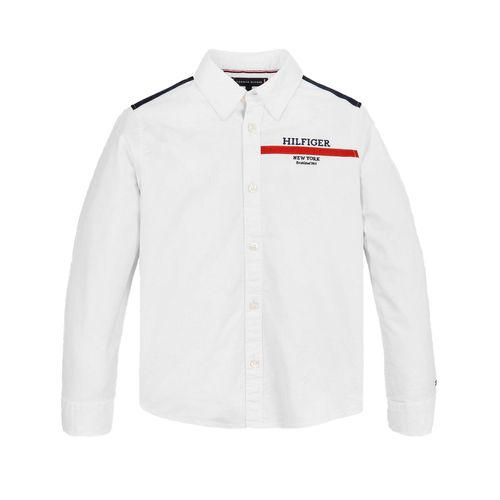 Camisa Casual Para Joven Tommy Hilfiger Blanco KB0KB09149-YBR