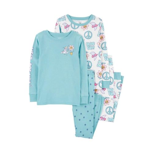 Set De Pijama Para Niña Carters Azul 3R493610