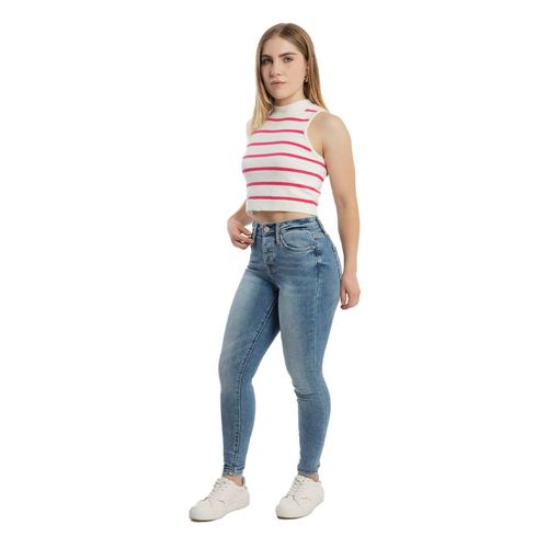 Pantalón De Mezclilla Para Dama Balam Azul BL6696