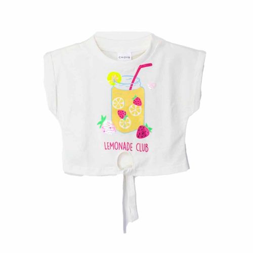 Playera Casual Para Niña Choys Blanco 10888