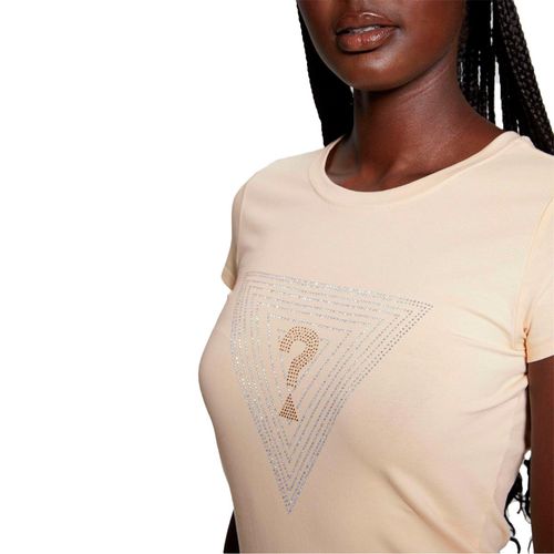 Playera Casual Para Dama Guess Beige W4BI41KA0Q1