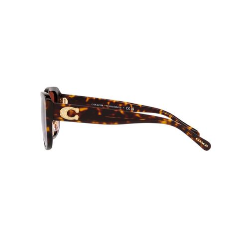 Lentes solares para dama Coach square dark tortoise 0hc8352