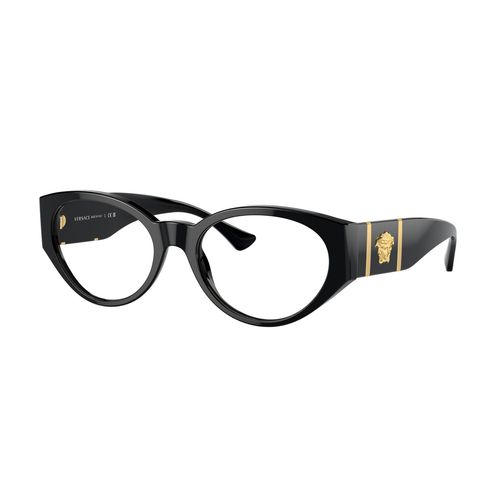 Lentes oftálmicos para dama Versace oval black 0ve3345 gb1  54