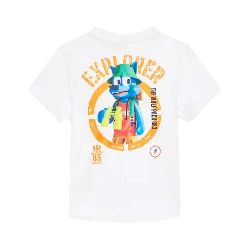 Playera Casual Para Niño Original Marines Blanco DEP2130B