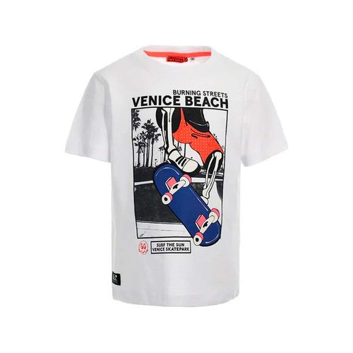 Playera Casual Para Niño Original Marines Blanco DEP2214B