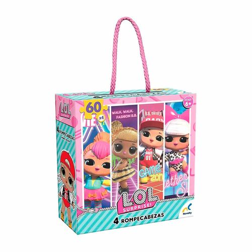 Rompecabezas 4 en 1 Lol surprise Novelty multicolor jca-2803