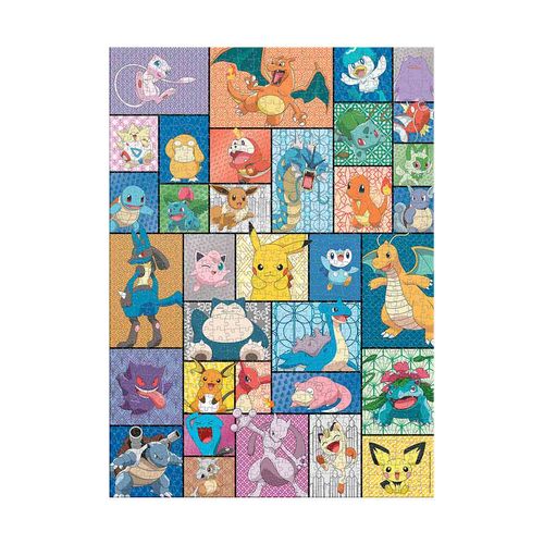 Rompecabezas De Pokémon Con 1000 Piezas Novelty Multicolor JCA-4163