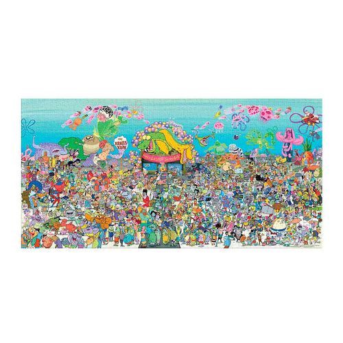 Rompecabezas De Bob Esponja De 1000 Piezas Novelty Multicolor JCA-4321