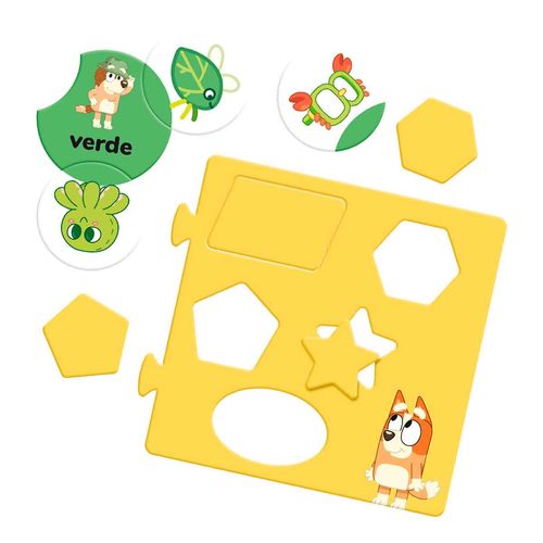 Juego de mesa colores y figuras de Bluey Novelty multicolor jca-3959