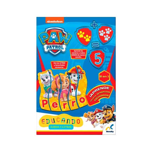 Juego de mesa sumas y letras de Paw Patrol Novelty multicolor jca-3962