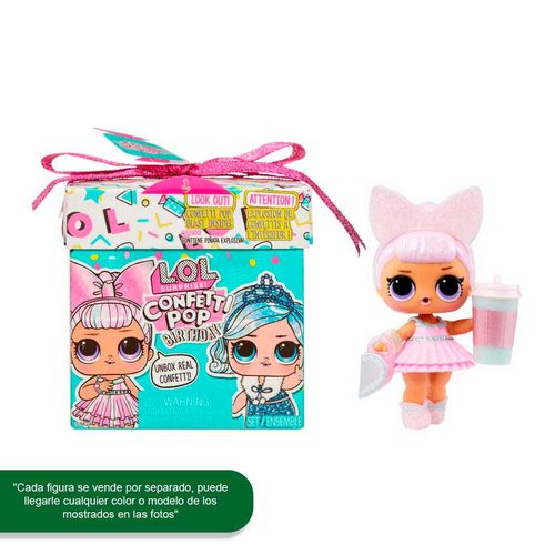 Muñeca Lol surprise confeti pop birthday Lol multicolor 589969
