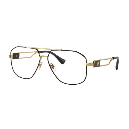 Lentes oftálmicos para caballero Versace pilot black/gold 0ve1287 59