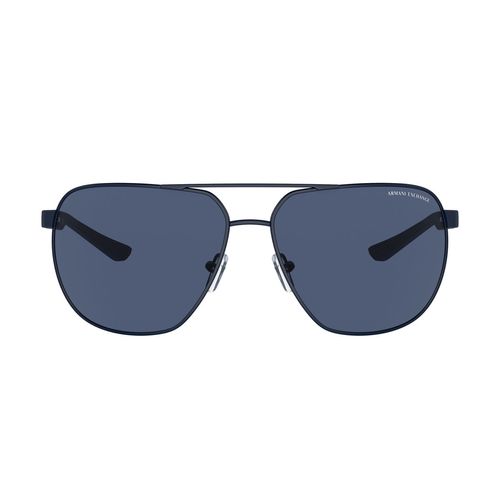 Lentes solares para caballero Armani Exchange round matte blue 0ax2047s