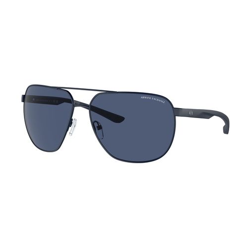 Lentes solares para caballero Armani Exchange round matte blue 0ax2047s