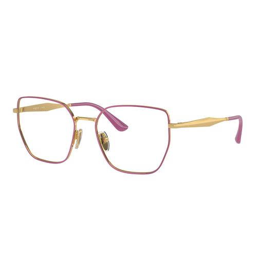 Lentes oftálmicos unisex Vogue irregular top fucsia/gold 0vo4283 518  53