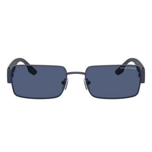 Lentes solares para caballero Armani Exchange rectangle matte blue 0ax2052s 57
