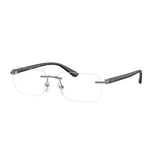 Lentes oftálmicos para caballero Armani Exchange rectangle matte gunmetal 0ax1064 6003 56