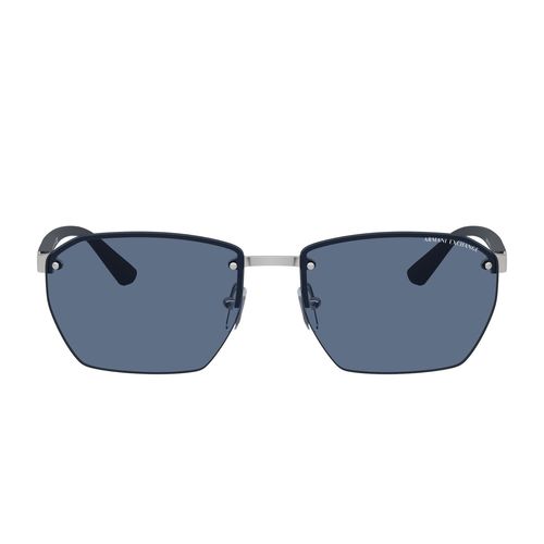 Lentes De Sol Para Caballero Armani Exchange Rectangle Matte Silver 0AX2048S