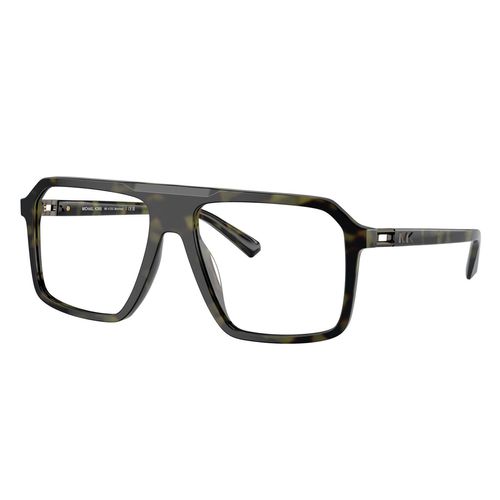 Armazón De Lentes Para Caballero Michael Kors Square Olive Tortoise 0MK4123U 57