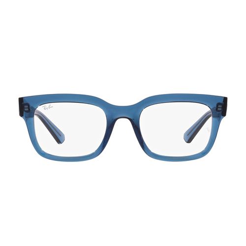 Lentes oftálmicos para caballero Ray Ban rectangle transparent dark blu 0rx7217