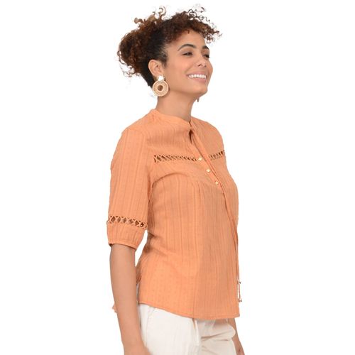 Blusa Casual Para Dama Lo Fassi Naranja 8764