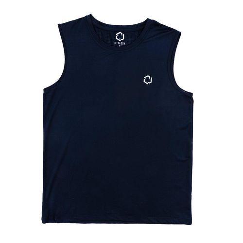 Playera deportiva para caballero Hexagon azul 727