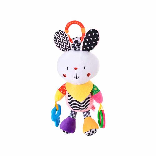 Peluche de conejo multisensorial Diako multicolor bu-1838