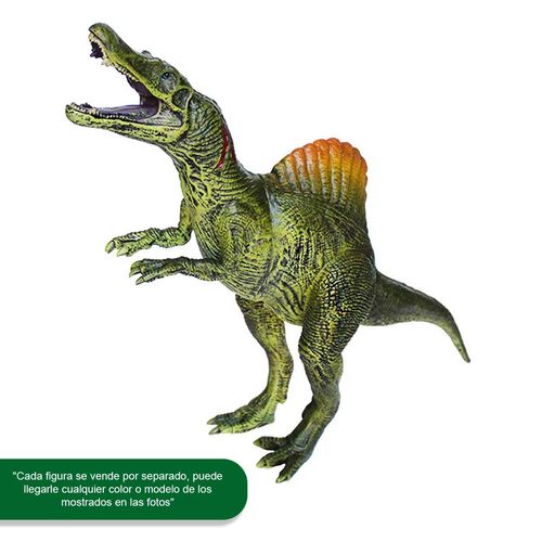 Figura de dinosaurio Dinomania multicolor espinosaurio