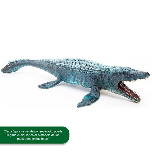 Figura De Dinosaurio Dinomania Multicolor MOSASAURIO