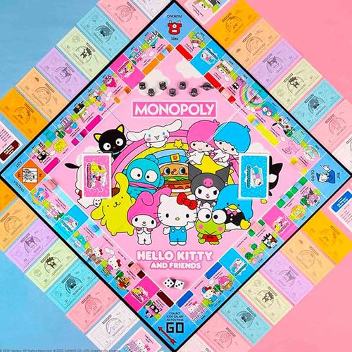 Juego de mesa Monopoly Hello Kitty multicolor mn075-296
