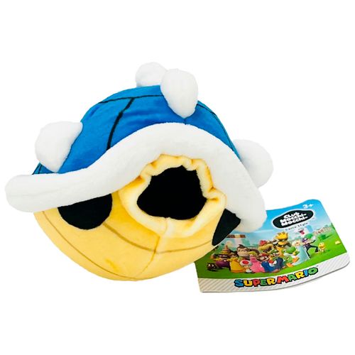 Peluche mini caparazón Super Mario Tomy azul t12797b