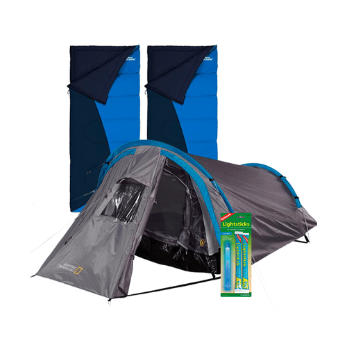 Kit para Acampada con Casa de Campaña y Sacos de Dormir para 2 Personas mod.NR-01