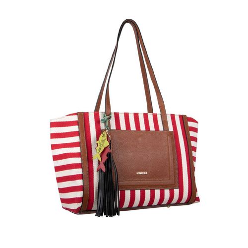 Bolso Tote Bag Para Dama Crabtree Rojo 4496