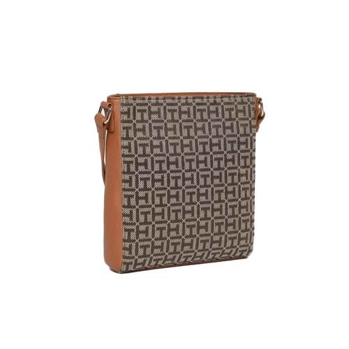 Bolso crossbody para dama Tommy Hilfiger café aw0aw12455-0f5